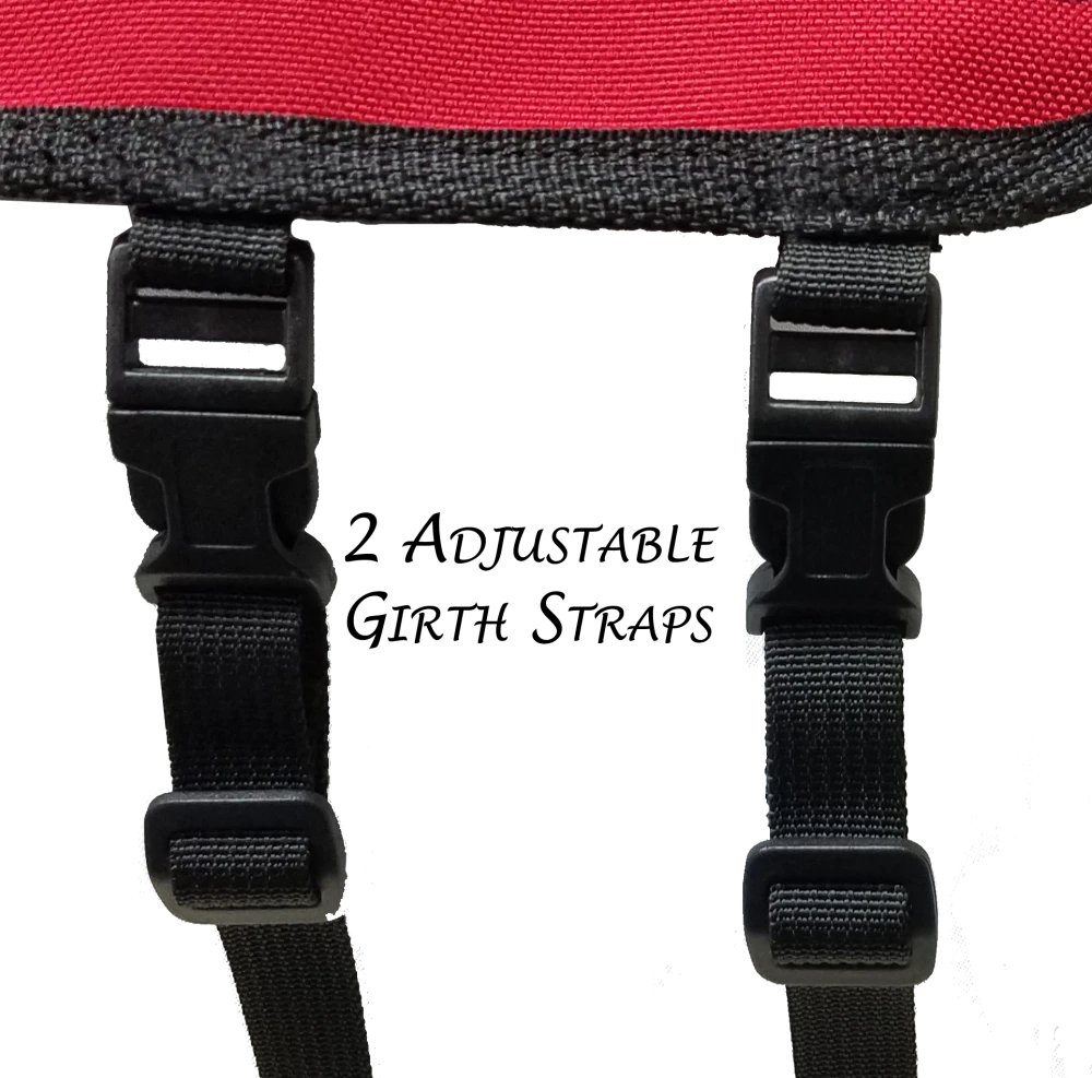 Service Dog cape with dual adjustable girth straps