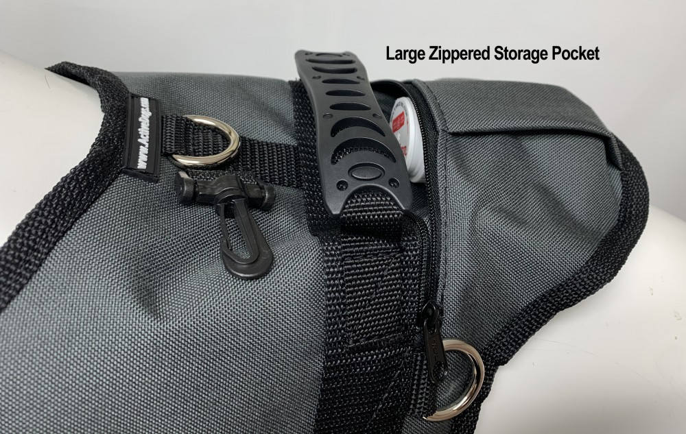 Padded Service Dog vest with identification patches