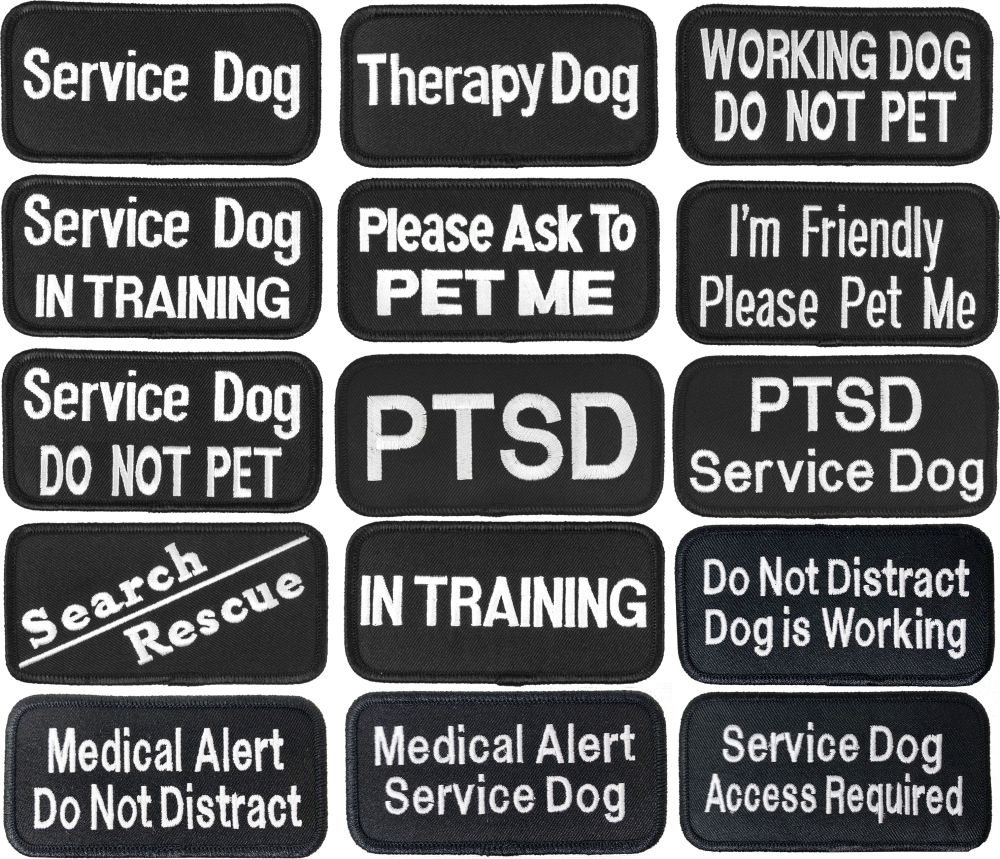 Specialty working dog identification patch