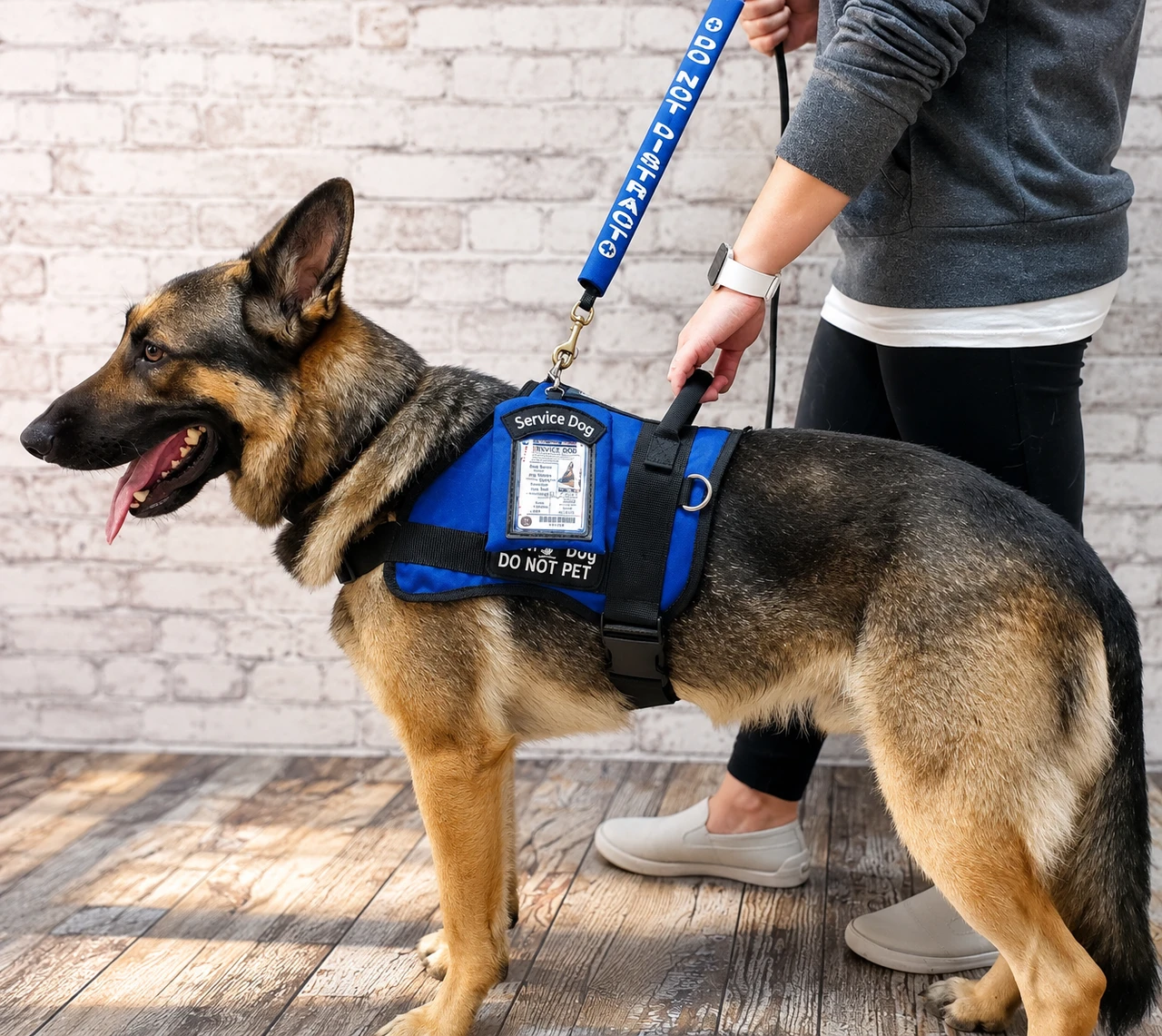 Service Dog accessory pouch with spring snap