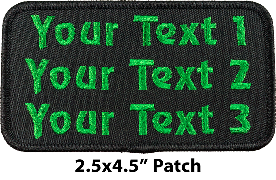 Embroidered name patch for working dogs
