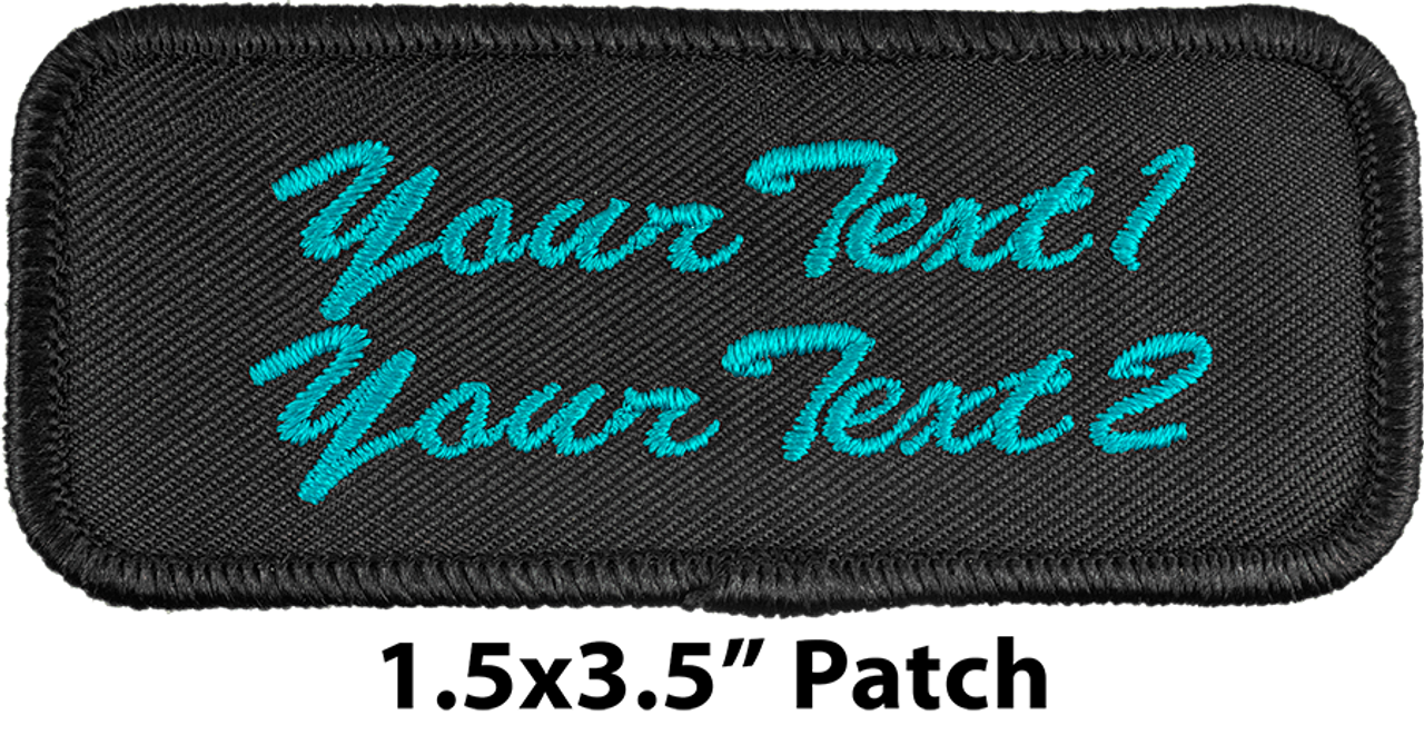 Custom Name Patch 4 x 1 Embroidered Iron on/Sew on Personalized