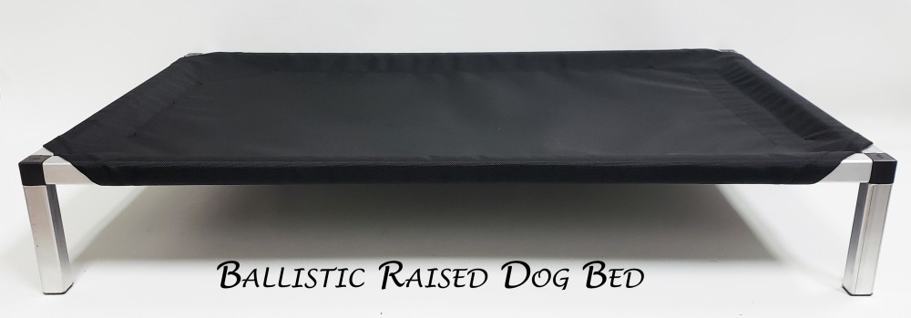 Raised dog bed made in USA