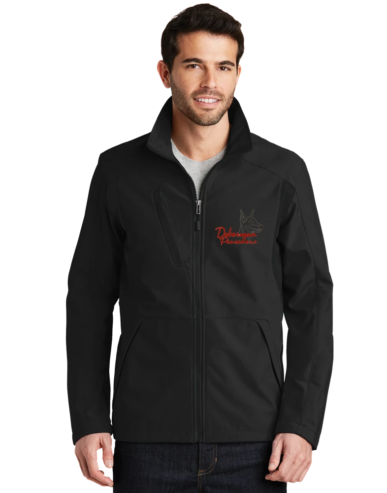 Dog breed portrait embroidered jacket