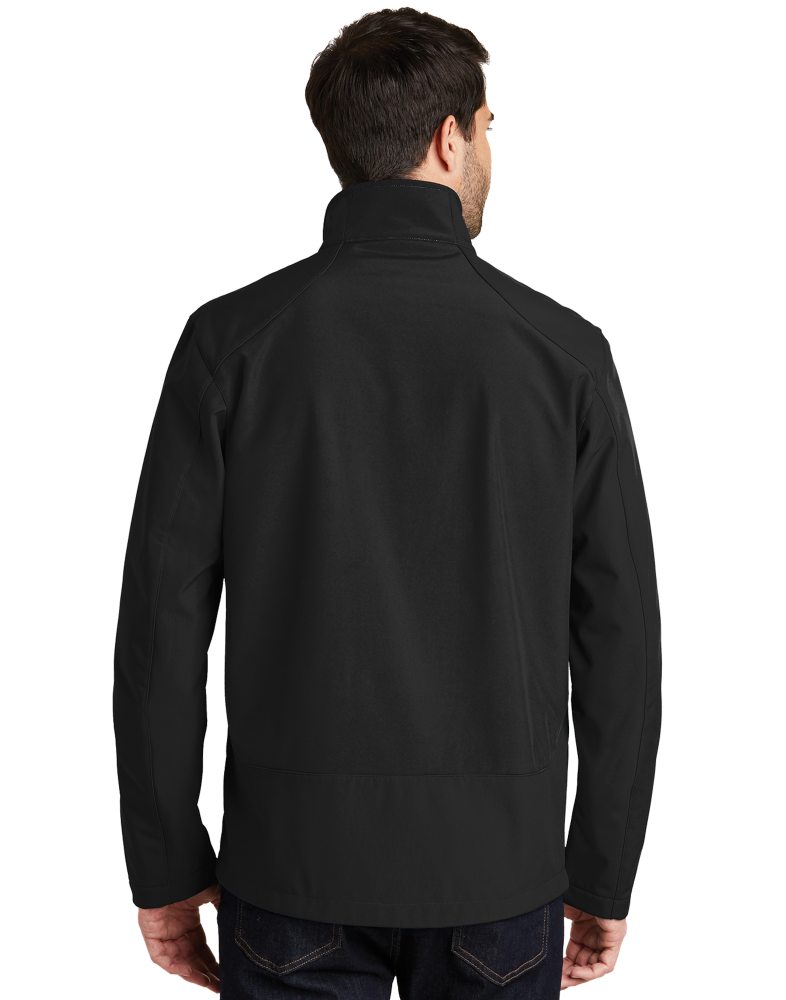 Waterproof dog breed embroidered softshell jacket