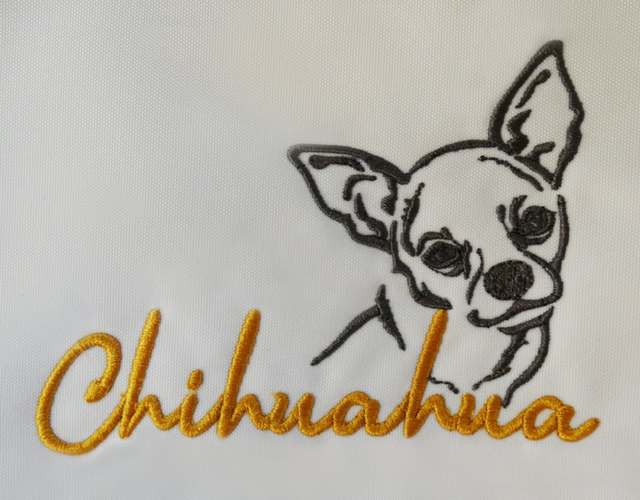embroidered chihuahua graphic