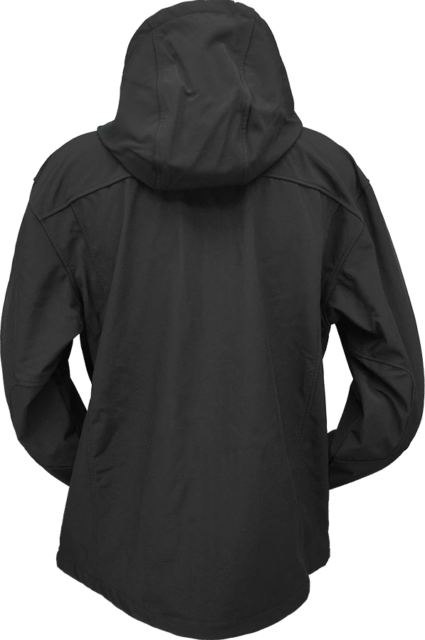 Windproof hooded jacket with dog breed embroidery