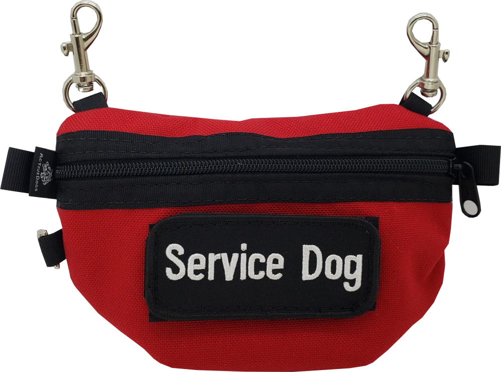 Service Dog Clip-On Utility Pouch with Patch