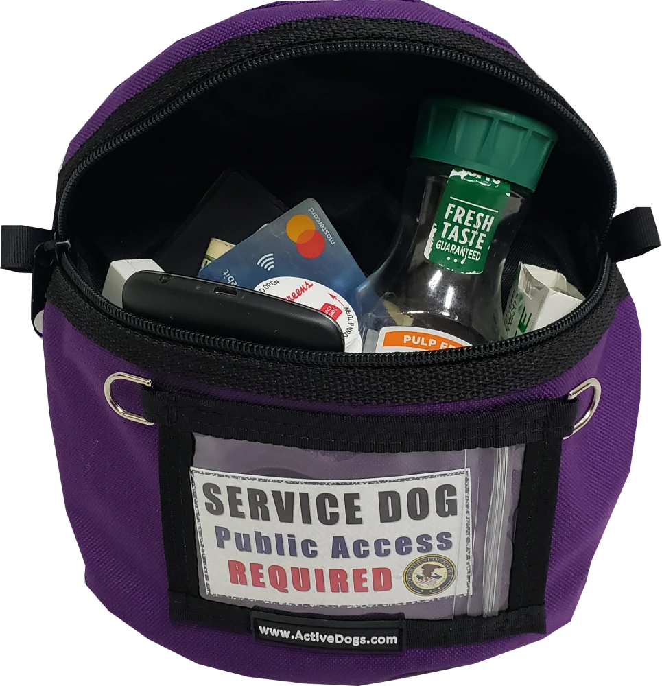 Service Dog Travel Storage Bag with ID Window