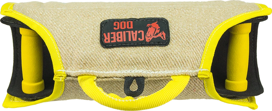 Heavy-duty K9 training bite sleeve with reinforced barrel