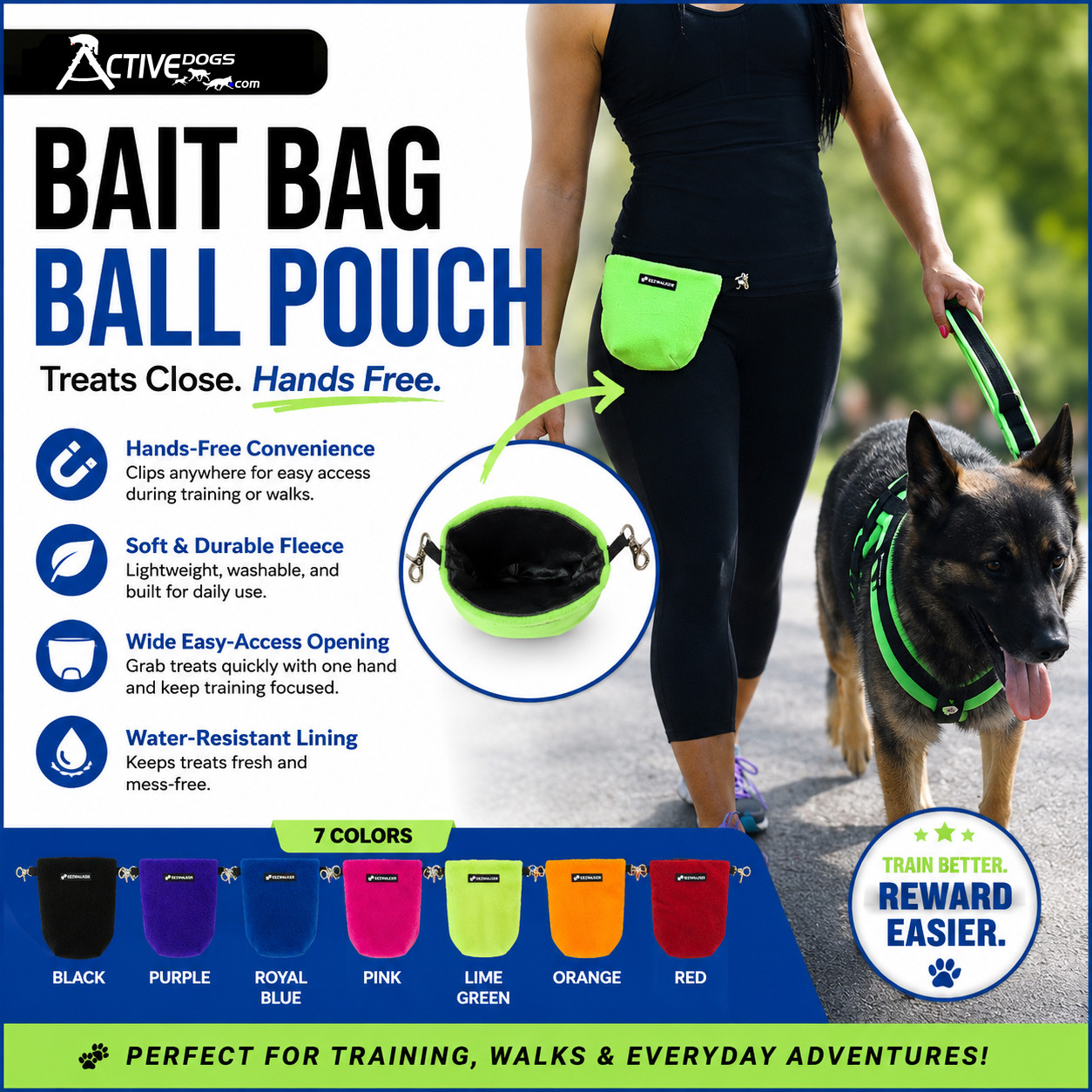 ActiveDogs Ball Reward Pouch for Dog Training