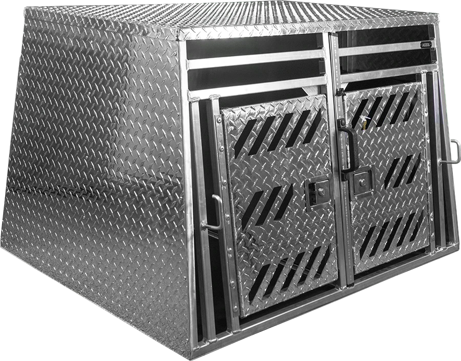 Aluminum 2 dog crate