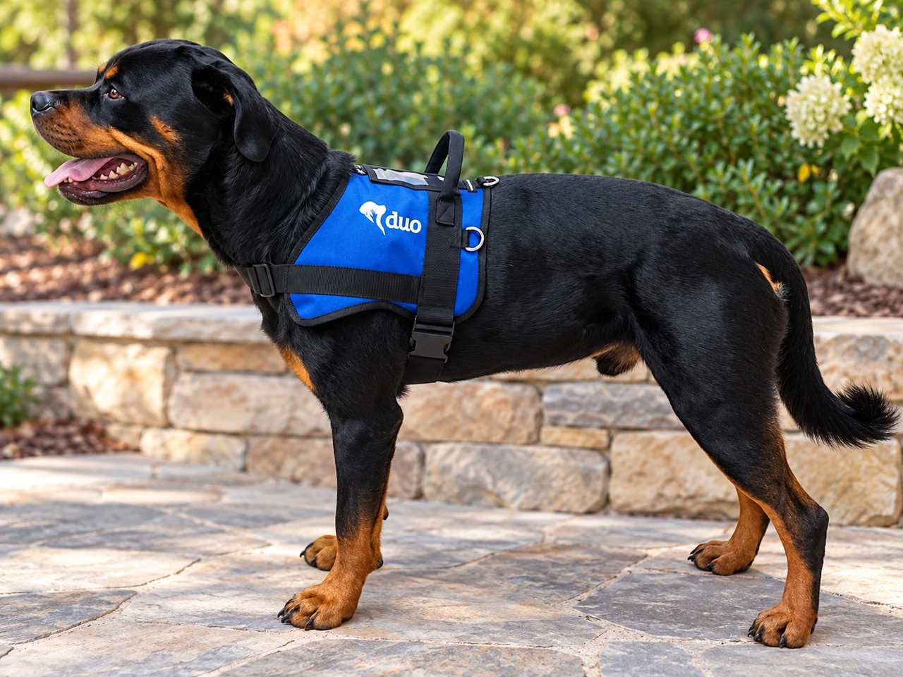 Active Cut Service Dog harness with embroidered logo
