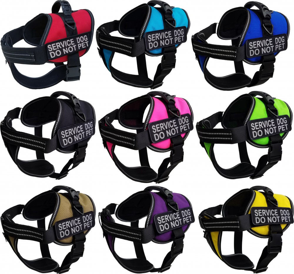 Service Dog harness with breathable Air-Tech mesh lining