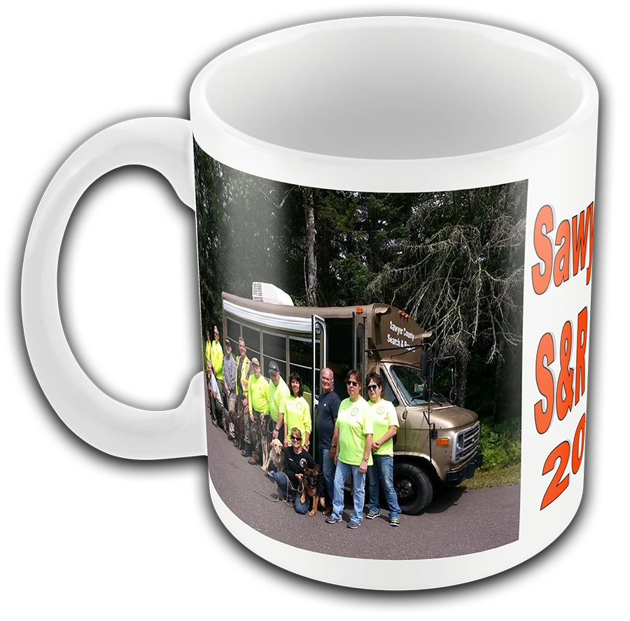 Personalized picture mug with custom lettering