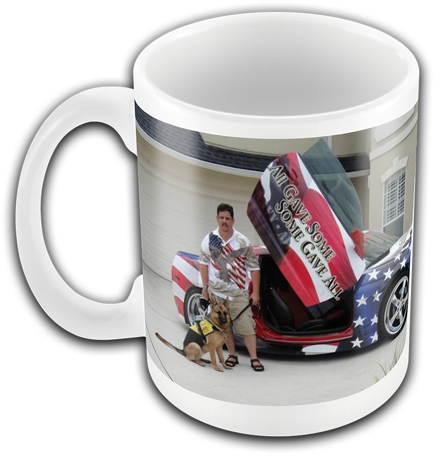 Personalized photo and text ceramic mug