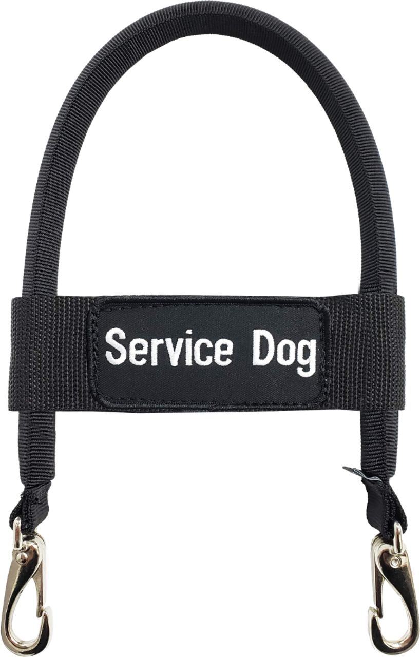 Nylon Clip-on Bridge Handle for Service Dog Vest & Harnesses w/ Service Dog ID Band