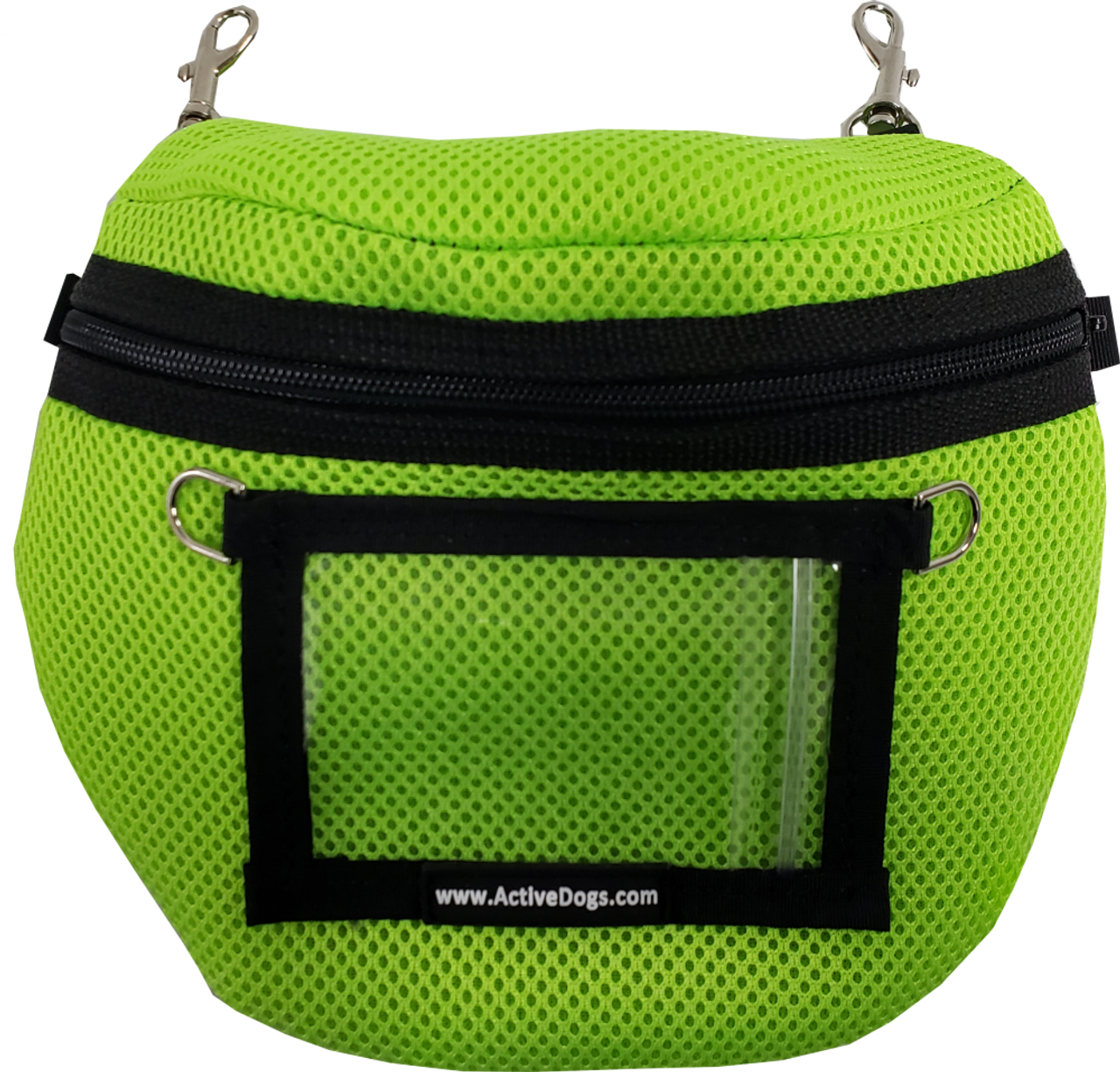 Spacer Mesh Clip-On Back Bag w/ Clear Window