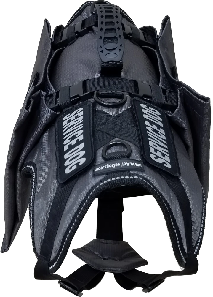 Service Dog Grocery Getter Harness with detachable bags