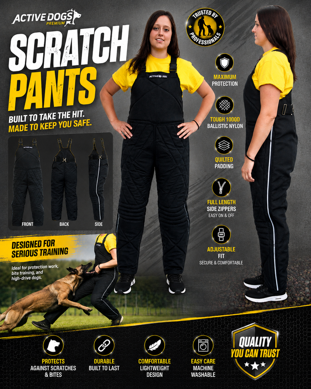 Scratch Pants Black Ballistic