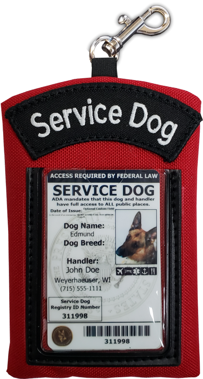 Clip-On Service Dog ID Pouch