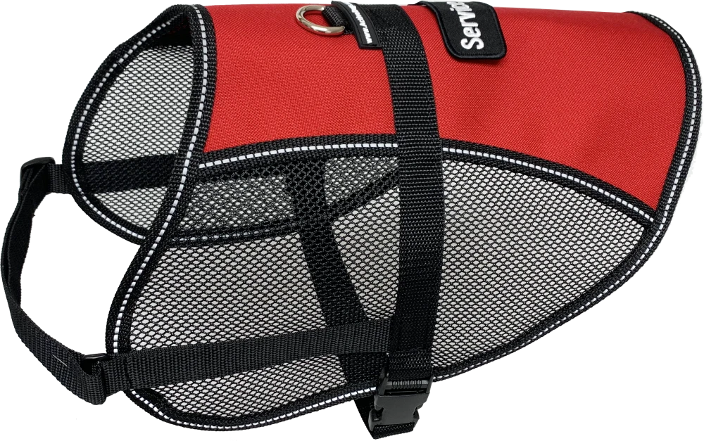 Adjustable mesh Service Dog cape vest