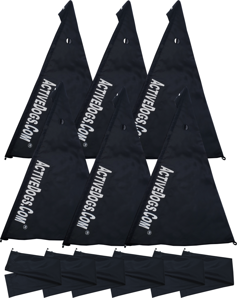 8 foot black collapsible IGP protection blind set of 6