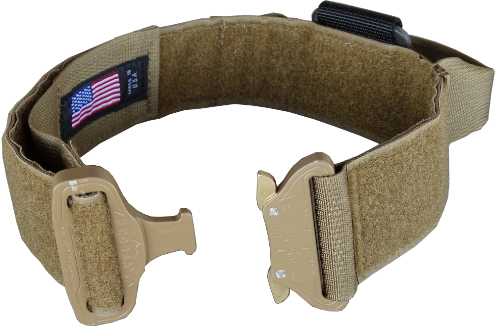 Working dog ID collar with hook and loop panel