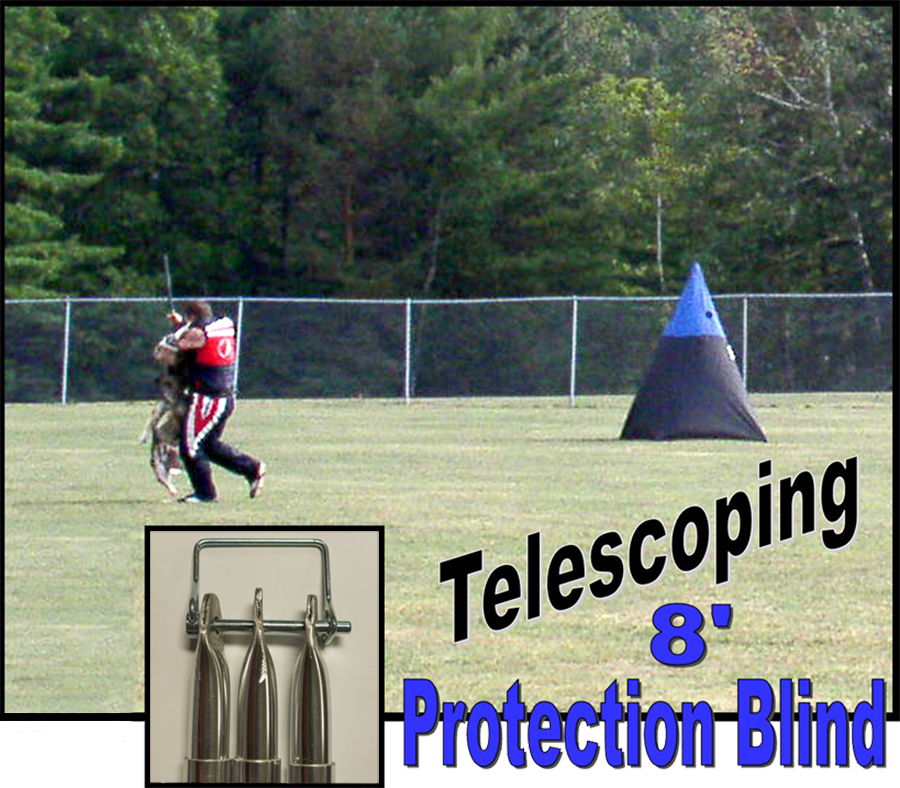 Reinforced collapsible working dog blind