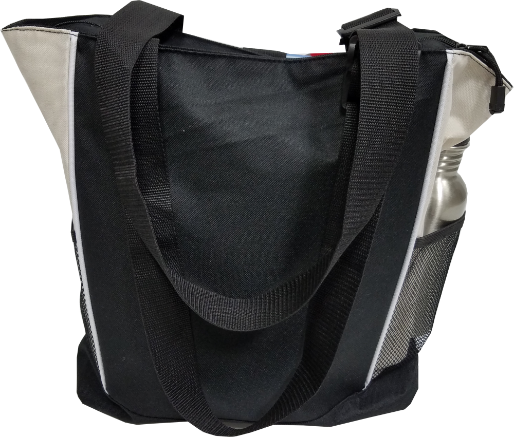Embroidered Dog Lover Tote Bag with Mesh Side Pockets