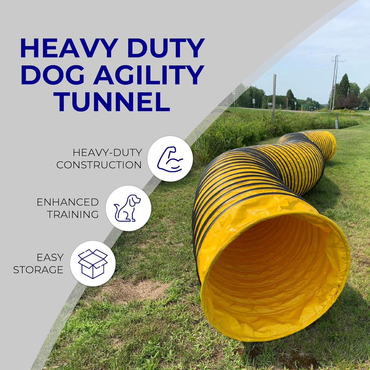 Dog Agility 20' Competition Size Tunnel - ActiveDogs.com