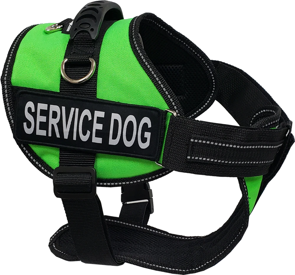 Service Dog harness with removable hook and loop patches