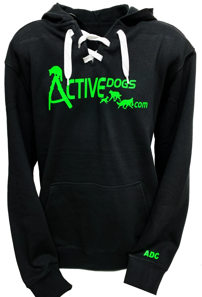 Personalized ActiveDogs hoodie with custom lettering