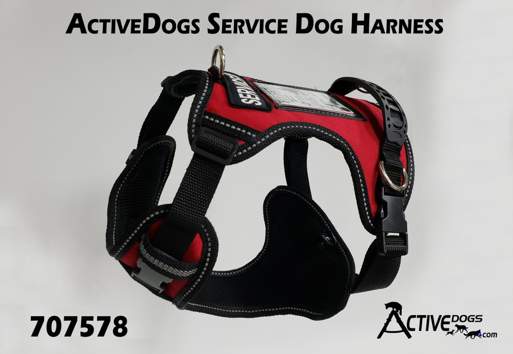 ActiveDogs.com No-Pull Front Range Reflective Service Dog Harness