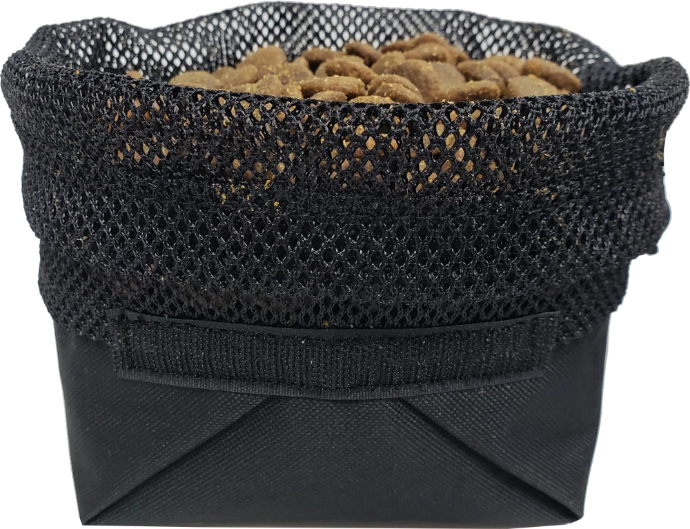 Collapsible dog food and water bowl set