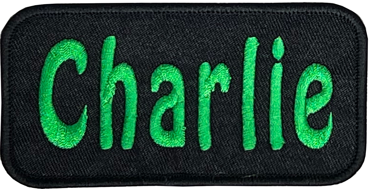 Custom text patch for dog vest