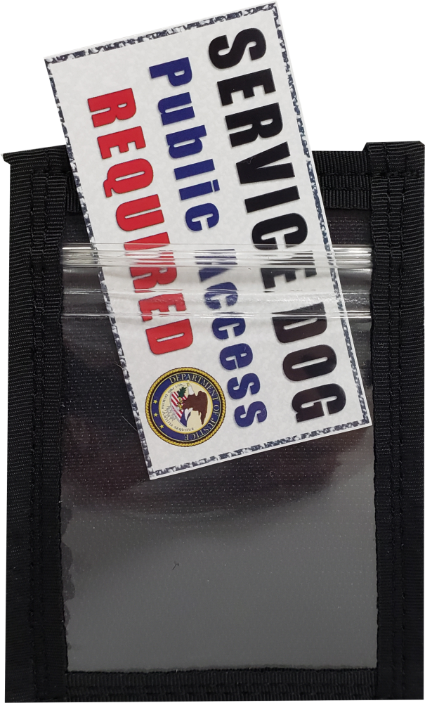 Service Dog Vest ID Window Pocket Made in USA