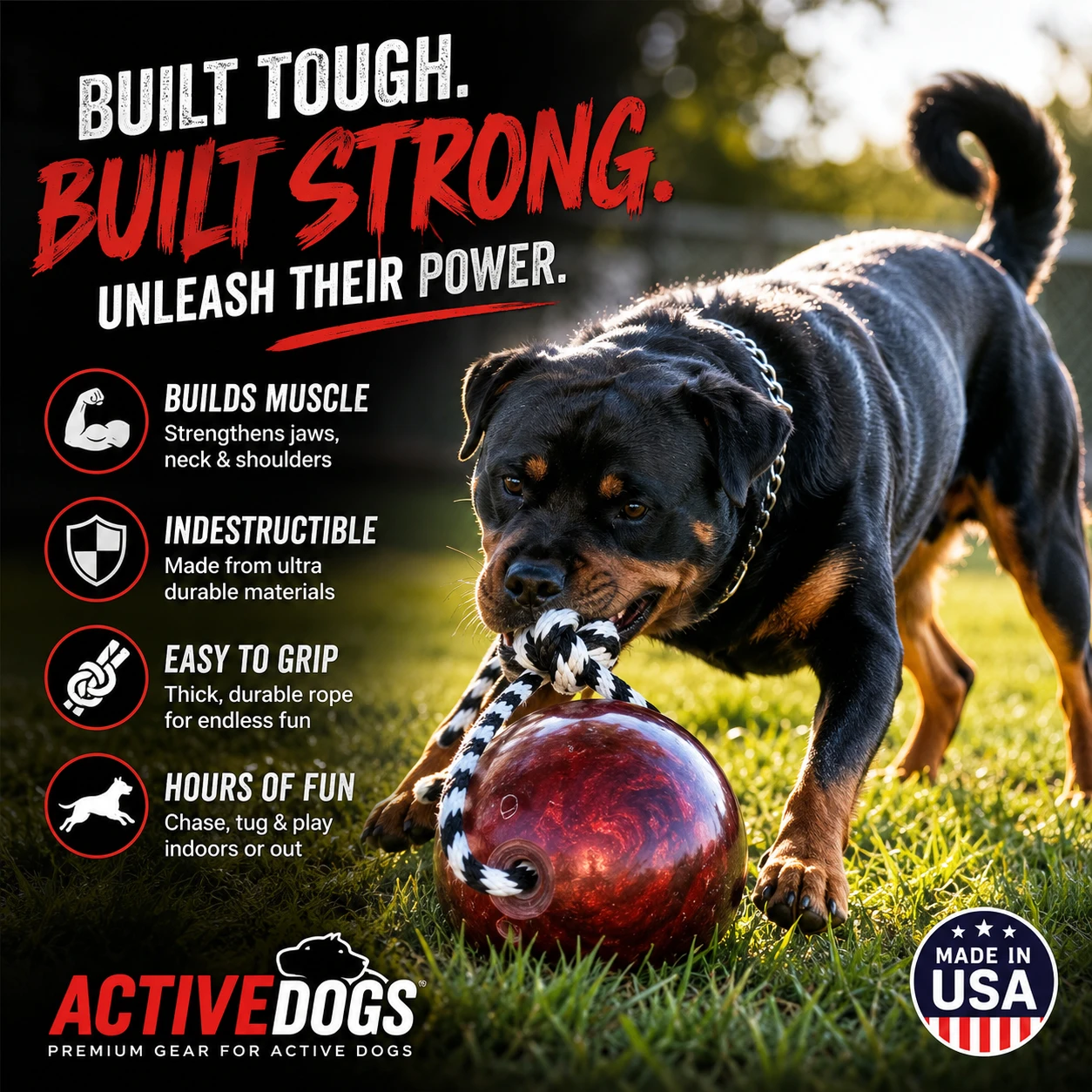 Interactive weighted dog toy