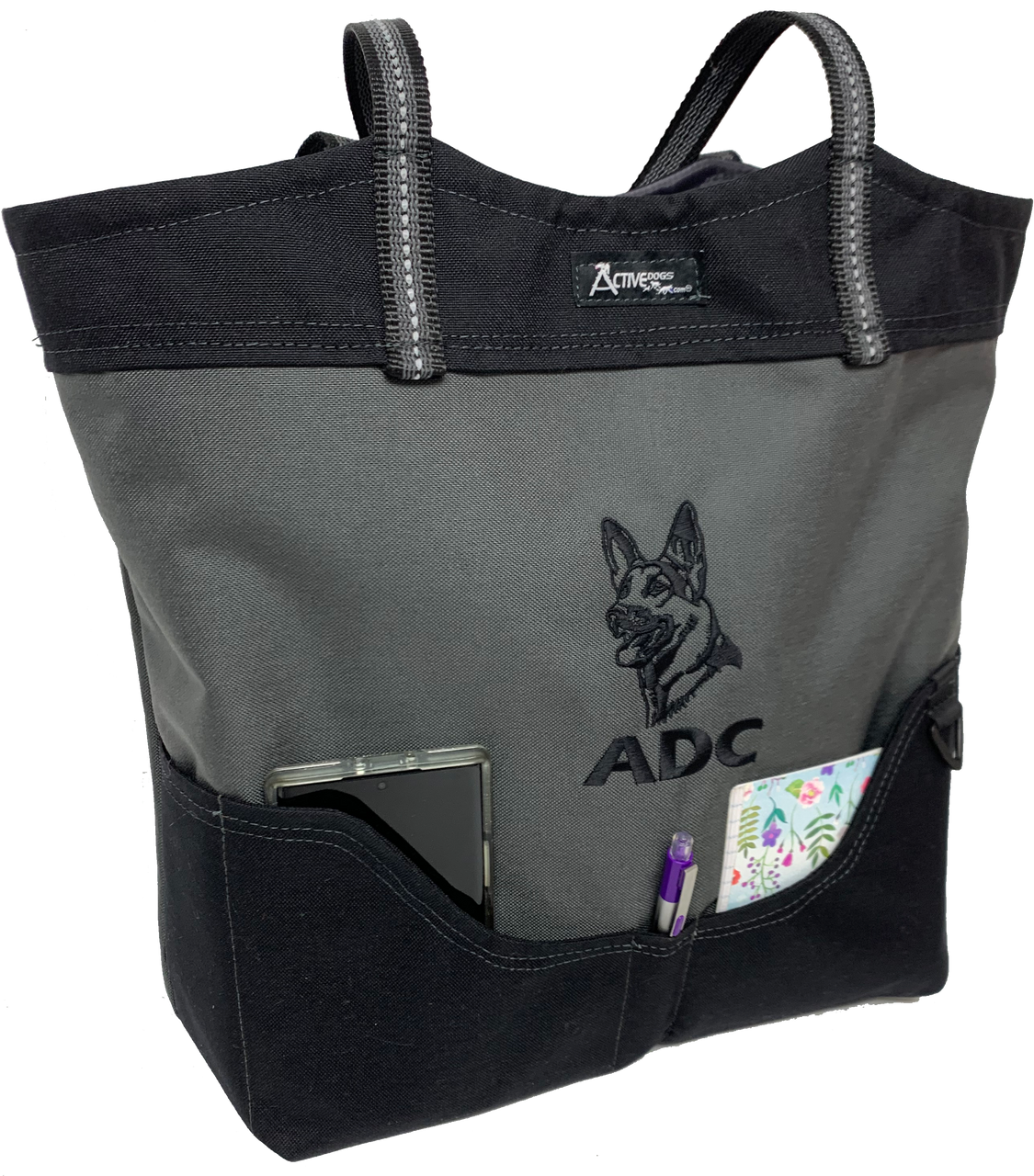 Custom Graphic Logo/Text 2-Tone Tote Bag