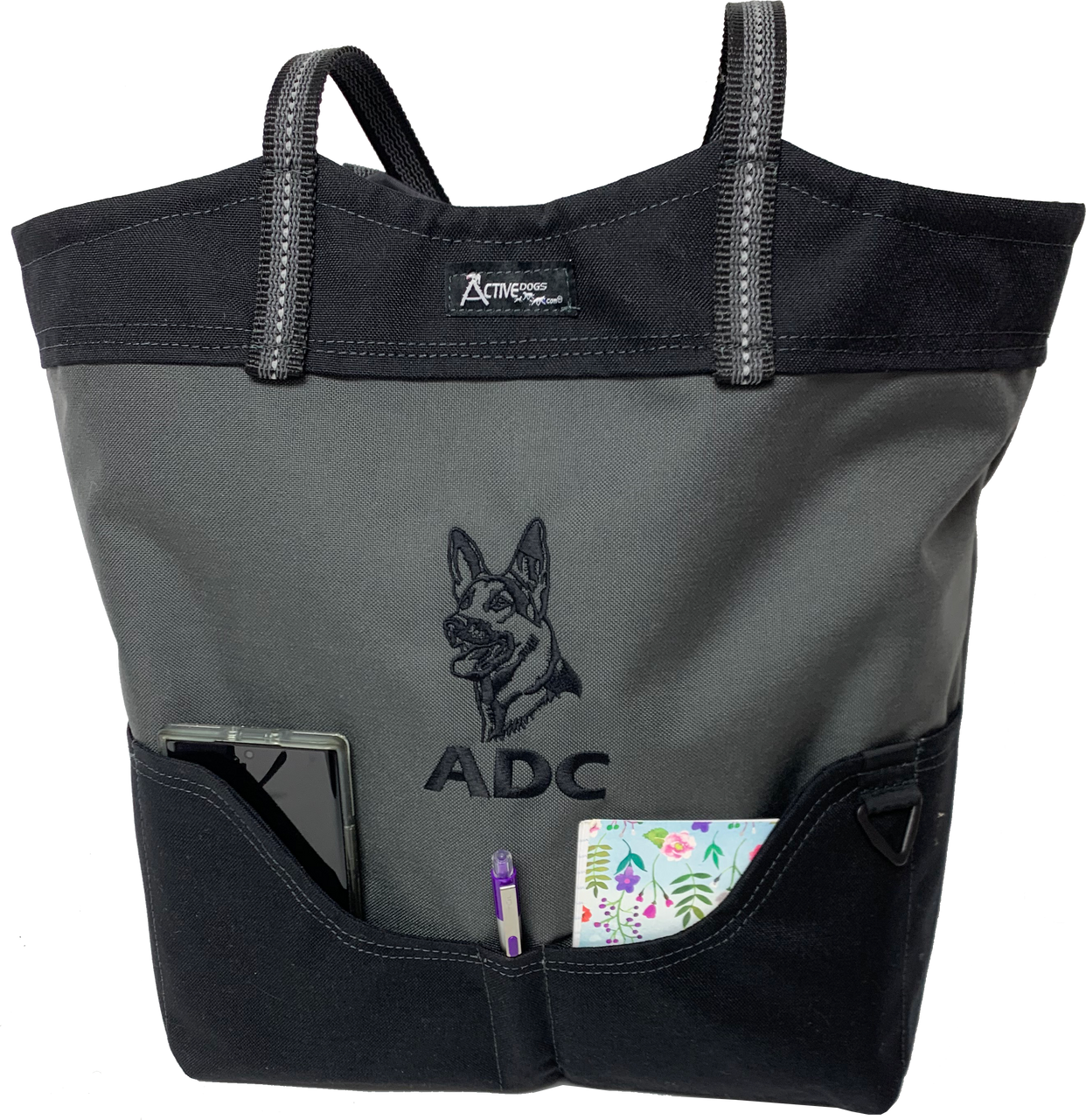 Custom Graphic Logo/Text 2-Tone Tote Bag