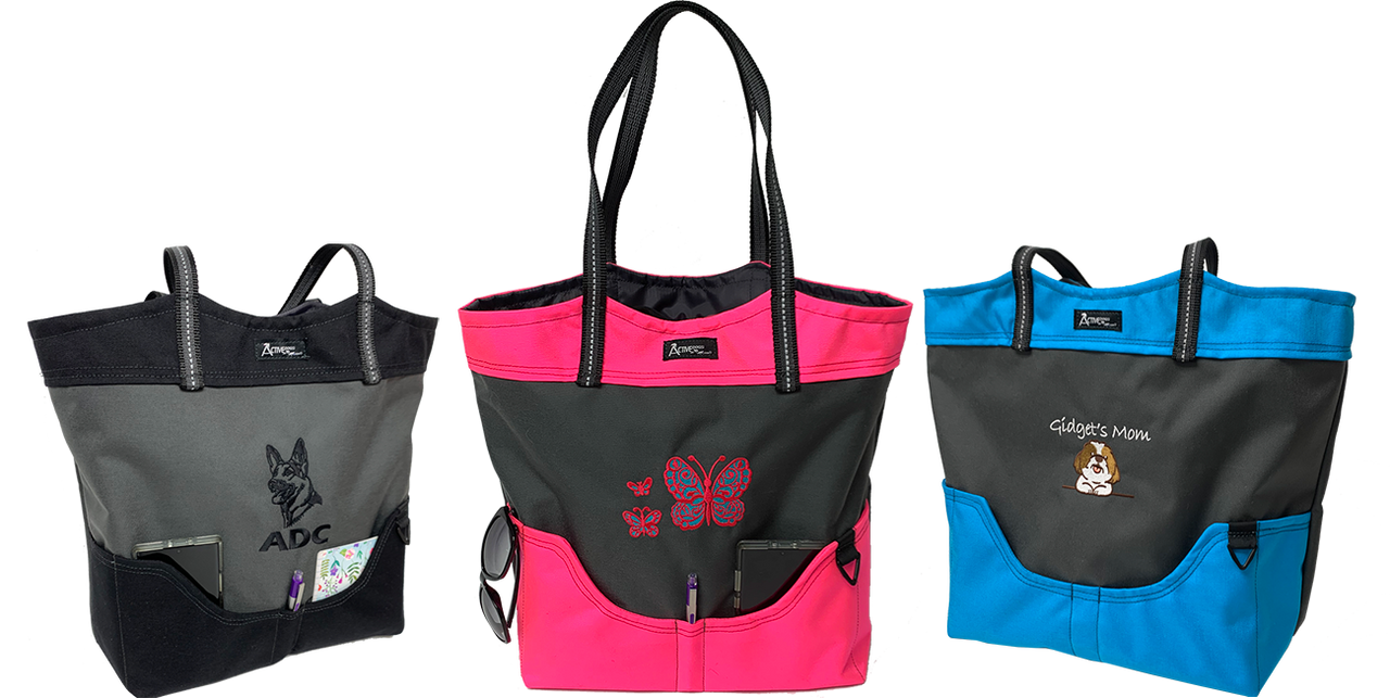 Custom Graphic Logo/Text 2-Tone Tote Bag