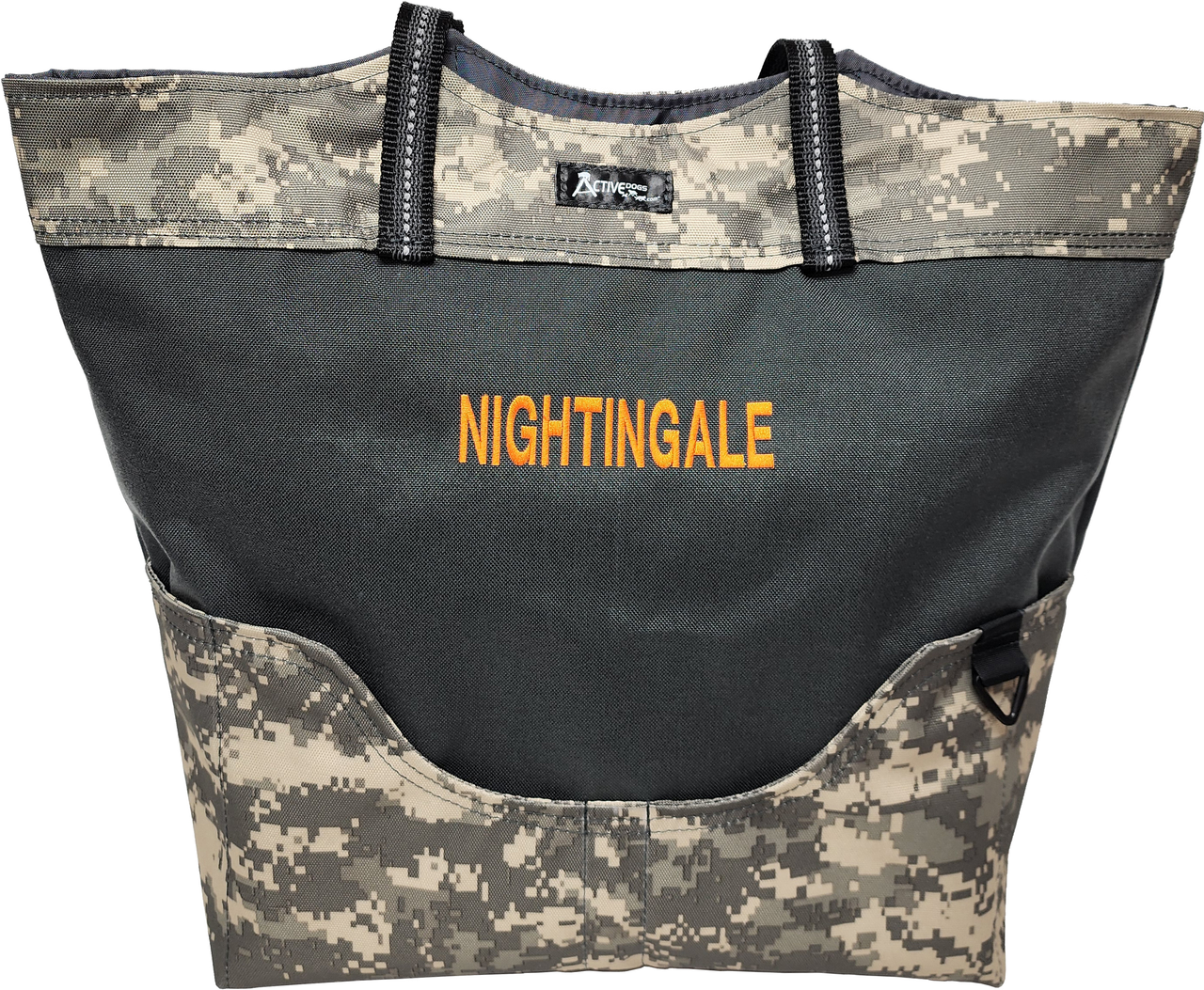 Custom Graphic Logo/Text 2-Tone Tote Bag