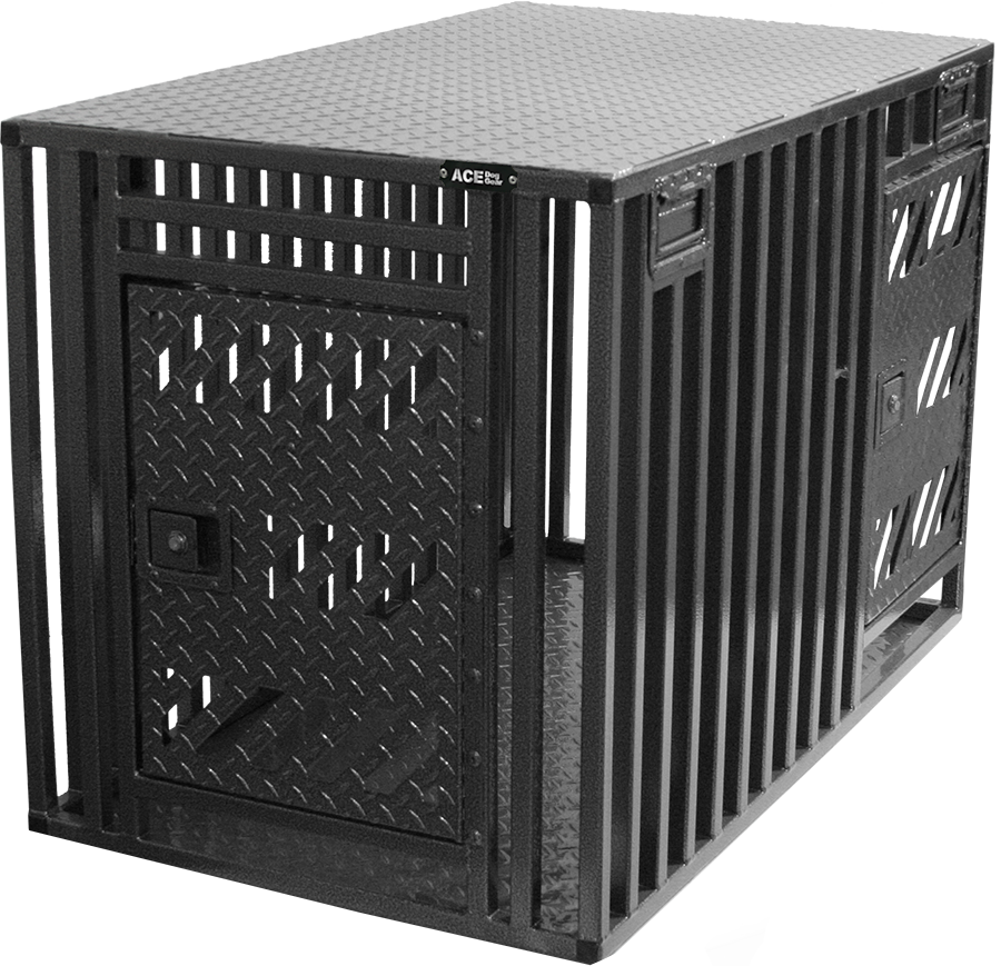 Powder Coated Double Door Full Ventilation Dog Crate