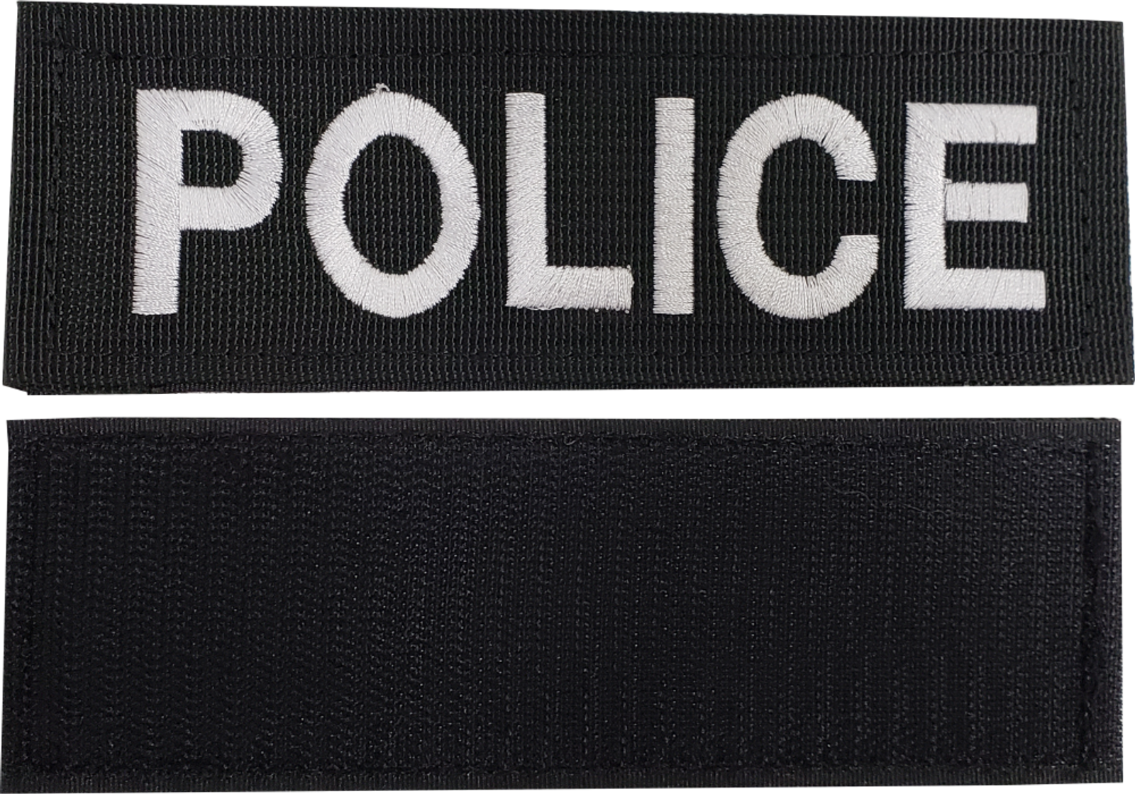 Embroidered Sheriff Patch, White Letters on Black Background