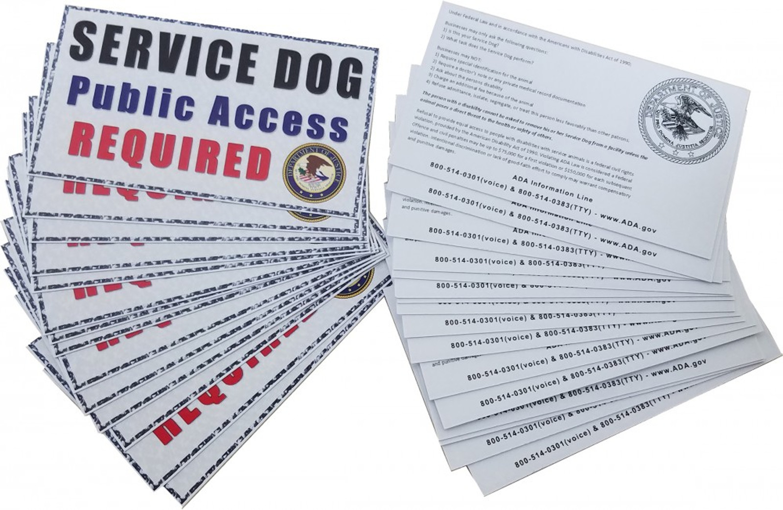 are stores allowed to ask for service dog papers