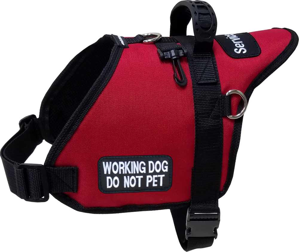 Dogline Alpha Nylon Service-Hundegeschirr Mit Bodyguard-Patches & Griff