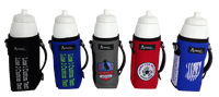 Custom Logo/Text Water Bottle Insulated Carrier w/FREE Bottle & Bowl