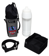 Custom Logo/Text Water Bottle Insulated Carrier w/FREE Bottle & Bowl