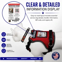 Service dog handler identification kit with badge holder and digital ID copy