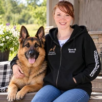 Embroidered dog breed sweatshirt